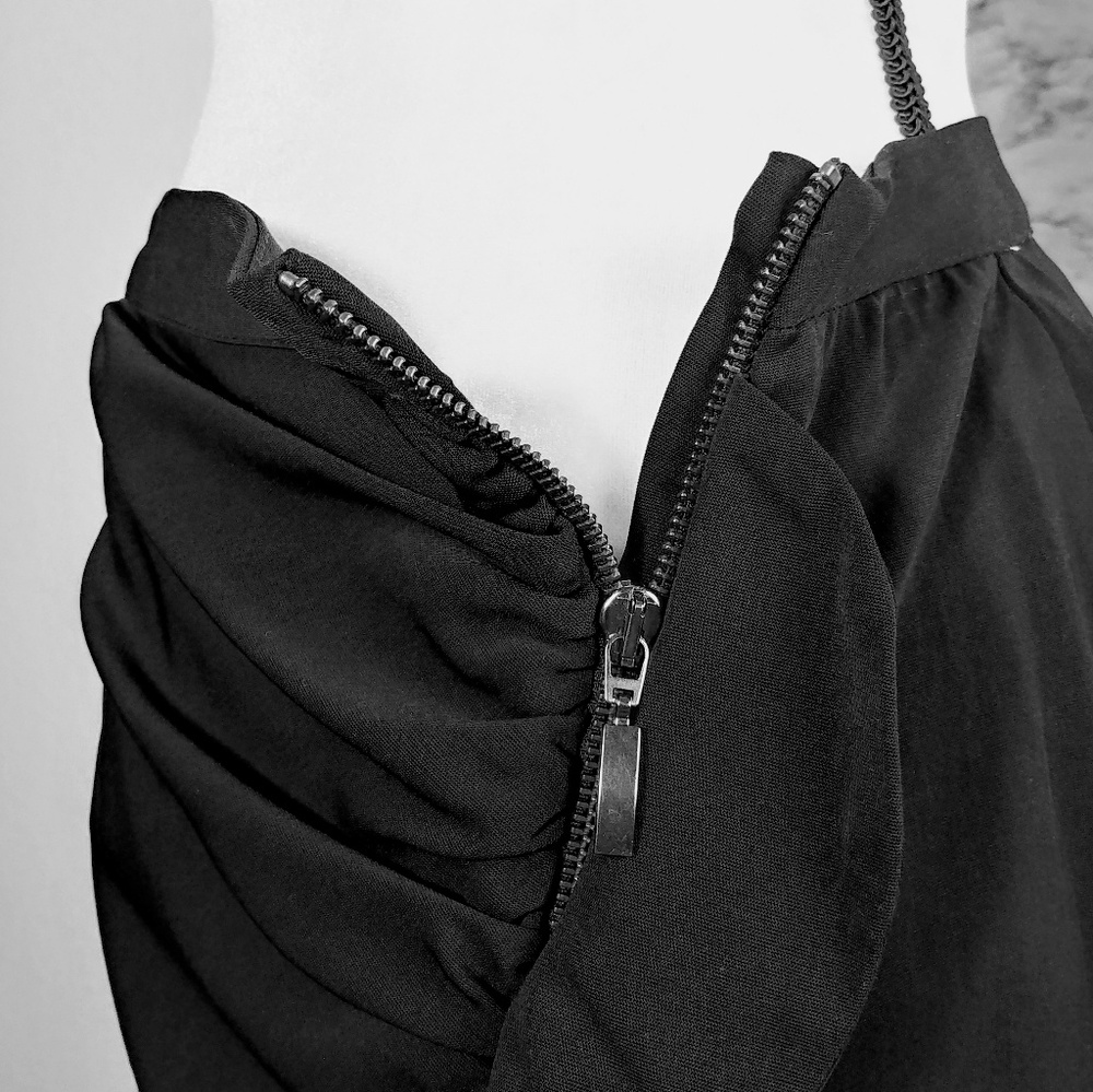 Zara Basic Collection Skirt With Side Roushing - image 4